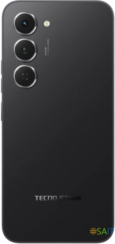 Смартфон Tecno Spark 40 Pro 256Gb 8Gb черный моноблок 3G 4G 2Sim 6.78" 1224x2720 Android 15 50Mpix 802.11 a/b/g/n/ac/ax NFC GPS GSM900/1800 Protect FM