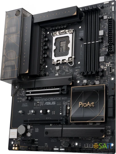 Материнская плата Asus PROART B760-CREATOR WIFI Soc-1700 Intel B760 4xDDR5 ATX AC`97 8ch(7.1) 1 x 2.5Gigabit + Gigabit Ethernet RAID+HDMI+DP