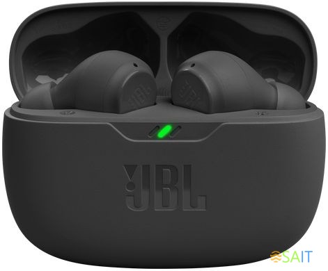 Гарнитура внутриканальные JBL Wave Beam черный беспроводные bluetooth в ушной раковине (JBLWBEAMBLK)
