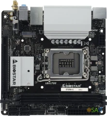 Материнская плата Biostar B760NH-E Soc-1700 Intel B760 2xDDR5 mini-ITX AC`97 8ch(7.1) 2.5Gg RAID+HDMI+DP