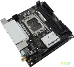 Материнская плата Biostar B760NH-E Soc-1700 Intel B760 2xDDR5 mini-ITX AC`97 8ch(7.1) 2.5Gg RAID+HDMI+DP