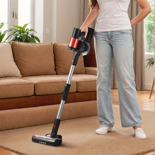 Пылесос Kitfort КТ-5389 450Вт черный/красный