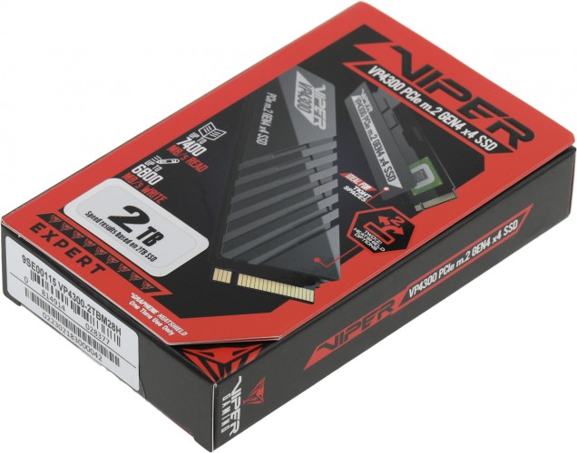 Накопитель SSD Patriot PCIe 4.0 x4 2TB VP4300-2TBM28H Viper VP4300 M.2 2280