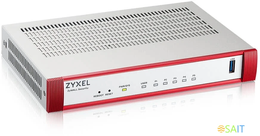 Межсетевой экран Zyxel USG Flex 50H (USGFLEX50H-EUCI01F) 10/100/1000BASE-TX красный