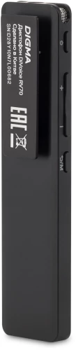 Диктофон Цифровой Digma DiVoice RV70 32Gb черный