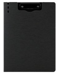 Папка-планшет Deli 64513DK-GREY A4 полипропилен вспененный темно-серый с крышкой