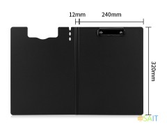 Папка-планшет Deli 64513DK-GREY A4 полипропилен вспененный темно-серый с крышкой