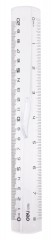 Линейка Deli EG01612 пластик дл.20см прозрачный с держателем европодвес