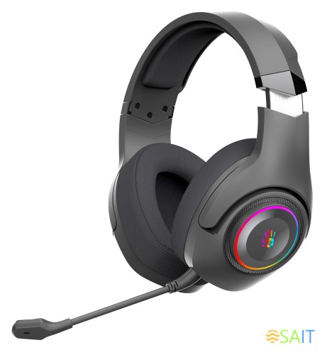 Наушники с микрофоном A4Tech Bloody GR270 черный 1.5м мониторные BT/Radio оголовье (GR270)