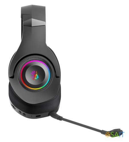 Наушники с микрофоном A4Tech Bloody GR270 черный 1.5м мониторные BT/Radio оголовье (GR270)