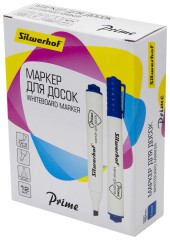 Маркер для досок Silwerhof Prime+ скошенный пиш. наконечник 2-5мм синий коробка