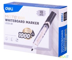 Маркер для досок Deli EU008-BK Mate круглый пиш. наконечник черный (1шт.)