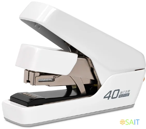 Степлер настольный Deli 0370SWhite Exceed 24/6 26/6 (40листов) снижение усилия белый 100скоб коробка