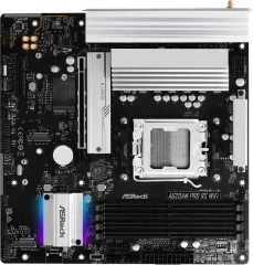 Материнская плата Asrock A620AM Pro RS WiFi Socket AM5 AMD A620A 4xDDR5 mATX AC`97 8ch(7.1) 2.5Gg RAID+HDMI+DP