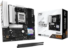 Материнская плата Asrock A620AM Pro RS WiFi Socket AM5 AMD A620A 4xDDR5 mATX AC`97 8ch(7.1) 2.5Gg RAID+HDMI+DP