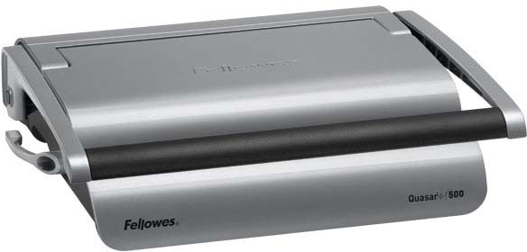 Переплетчик Fellowes QUASAR+ на пластиковую пружину, сшивает до 500 лст., перфорирует 25 лст. Fellowes QUASAR+
