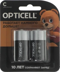 Батарея Opticell Basic LR14 C (2шт) блистер