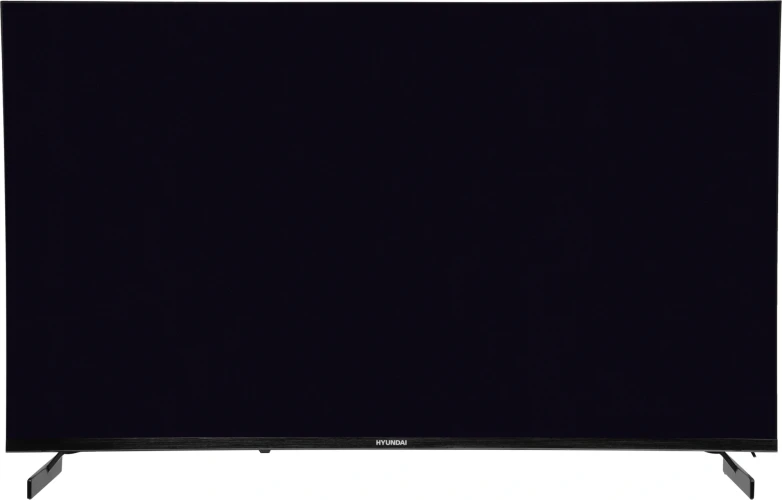 Телевизор LED Hyundai 43" H-LED43BU7011 Google TV Frameless Metal черный 4K Ultra HD 60Hz MEMC DVB-T DVB-T2 DVB-C DVB-S DVB-S2 USB WiFi Smart TV
