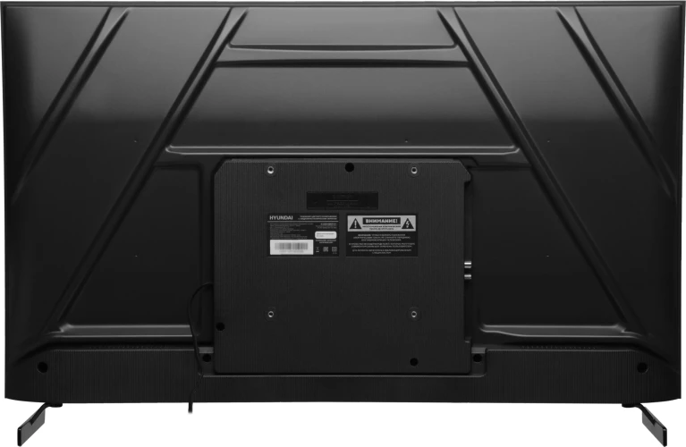 Телевизор LED Hyundai 43" H-LED43BU7011 Google TV Frameless Metal черный 4K Ultra HD 60Hz MEMC DVB-T DVB-T2 DVB-C DVB-S DVB-S2 USB WiFi Smart TV