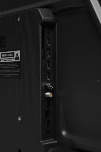 Телевизор LED Hyundai 43" H-LED43BU7011 Google TV Frameless Metal черный 4K Ultra HD 60Hz MEMC DVB-T DVB-T2 DVB-C DVB-S DVB-S2 USB WiFi Smart TV