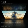 Телевизор LED Hyundai 43" H-LED43BU7011 Google TV Frameless Metal черный 4K Ultra HD 60Hz MEMC DVB-T DVB-T2 DVB-C DVB-S DVB-S2 USB WiFi Smart TV