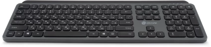 Клавиатура Оклик K859W серый/черный USB беспроводная slim Multimedia (2002136)