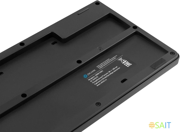 Клавиатура Оклик 100M HW3 черный USB (654570)