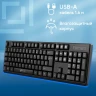 Клавиатура Оклик 100M HW3 черный USB (654570)