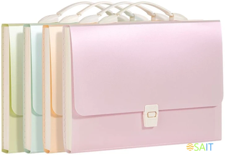 Папка-портфель Deli PM306 13 отдел. A4 полипропилен ассорти