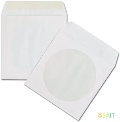 Конверт Silwerhof Eco 201070 CD 125x125мм с окном белый клеевой слой 80г/м2 (pack:1000pcs)