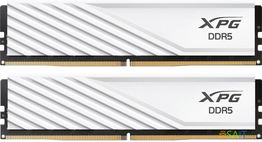 Память DDR5 2x16GB 6000MHz A-Data AX5U6000C3016G-DTLABWH XPG Lancer Blade RTL Gaming PC5-48000 CL30 DIMM ECC 288-pin 1.35В kit dual rank с радиатором Ret