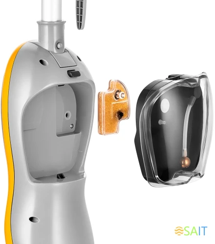 Швабра паровая Kitfort КТ-1047 1500Вт серый/оранжевый