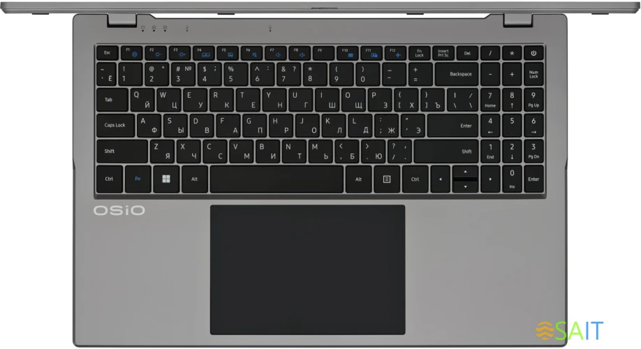 Ноутбук Osio BaseLine B150i-004s N-series N100 8Gb SSD256Gb Intel UHD Graphics 15.6" IPS FHD (1920x1080) Windows 11 Home silver WiFi BT Cam 5000mAh