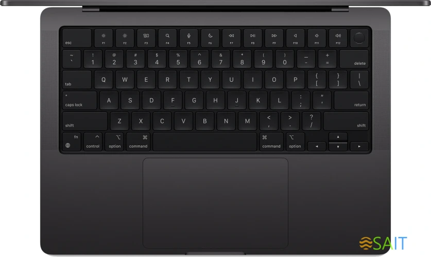 Ноутбук Apple MacBook Pro A3112 M4 10 core 16Gb SSD512Gb/10 core GPU 14.2" Liquid Retina XDR (3024x1964) macOS black WiFi BT Cam (MW2U3LL/A)