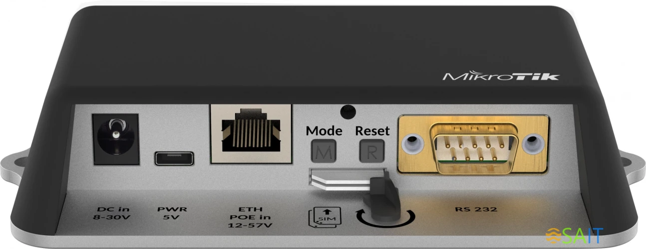 Роутер беспроводной MikroTik LtAP mini LTE kit (2024) (RB912R-2ND-LTM&EC200A-EU) 10/100BASE-TX/4G cat. 4 черный