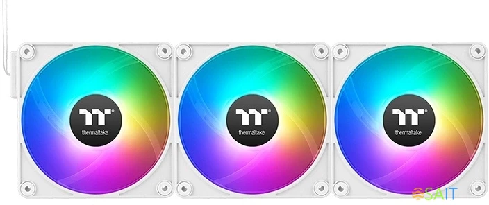 Вентилятор для корпуса Thermaltake CT120 EX Sync ARGB 120х120x25 белый 4-pin 28.5дБ (упак.:3шт) (CL-F190-PL12SW-A) Ret