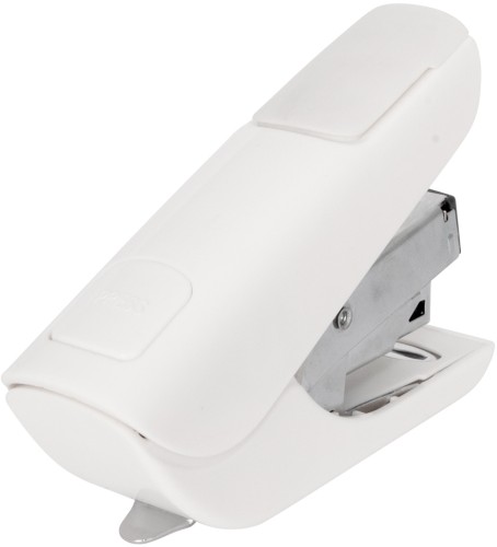 Степлер Kw-Trio 0556B-WHT Mini Air touch 24/6 26/6 (20листов) белый 50скоб пластик закрытый коробка