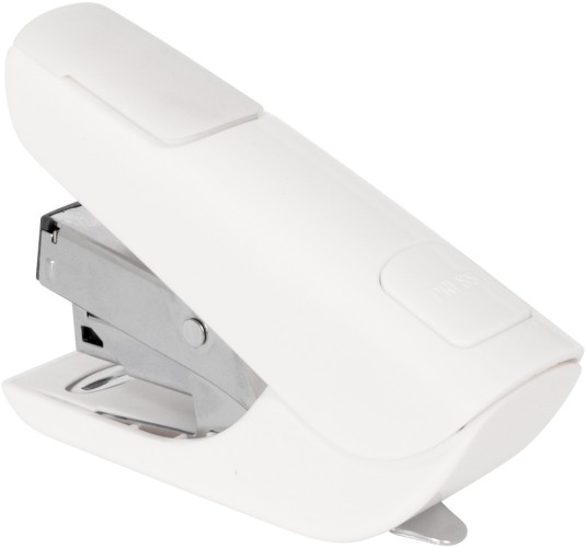 Степлер Kw-Trio 0556B-WHT Mini Air touch 24/6 26/6 (20листов) белый 50скоб пластик закрытый коробка