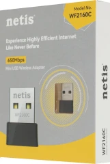 Сетевой адаптер Wi-Fi Netis WF2160C AC650 USB 2.0 (ант.внутр.) 1ант.