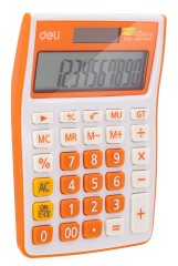 Калькулятор настольный Deli E1238/OR оранжевый 12-разр.