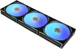 Вентилятор для корпуса Lian-Li Uni Fan ALV2 120 V2 ARGB 120х120x28 черный 7-pin 28.7дБ (упак.:3шт) (G99.12ALV23B.00) Ret