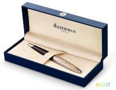 Ручка шариков. Waterman Carene De Luxe (CWS0700000) Black Silver GT M син. черн. подар.кор.