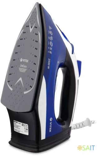 Утюг Vitek VT-8337 2500Вт синий/белый/серый