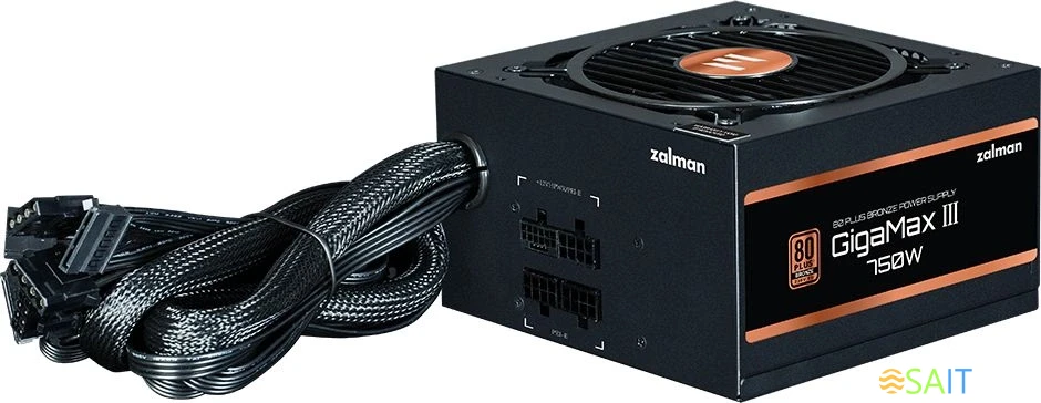Блок питания Zalman ATX 750W ZM750-GV3 Gen.5 80+ bronze (20+4pin) APFC 120mm fan 6xSATA RTL