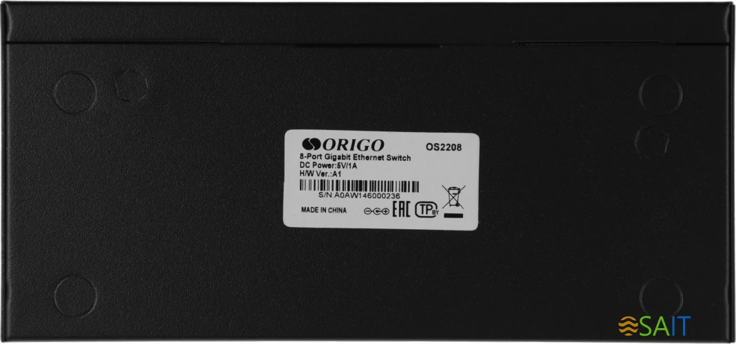 Коммутатор Origo OS2208 OS2208/A1A 8x1Гбит/с неуправляемый