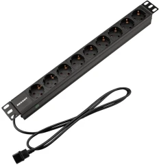 Блок распределения питания Rexant 04-0305-1 гор.размещ. 9xSchuko базовые 10A C14 2м