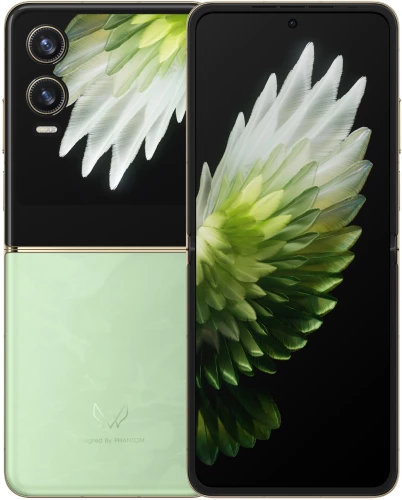Смартфон Tecno AE11 Phantom V Flip2 5G 256Gb 8Gb зеленый раскладной 3G 4G 2Sim 6.9" 1080x2640 Android 14 50Mpix 802.11 a/b/g/n/ac/ax NFC GPS GSM900/1800 GSM1900 Protect FM A-GPS