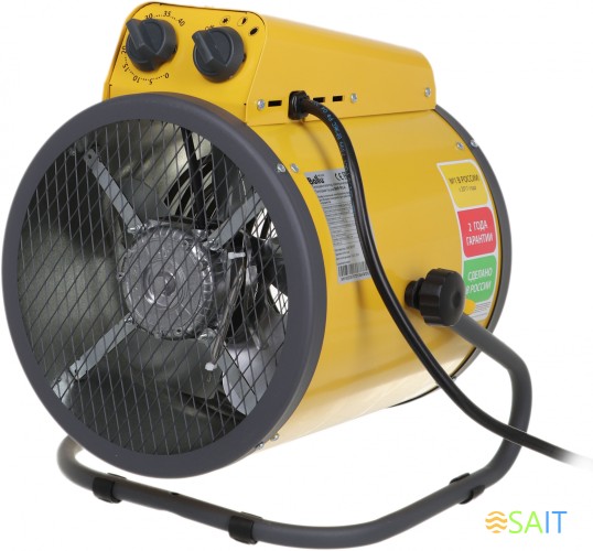 Тепловая пушка электрическая Ballu Prorab 2 BHP-P2-6 желтый/черный