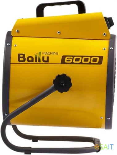 Тепловая пушка электрическая Ballu Prorab 2 BHP-P2-6 желтый/черный