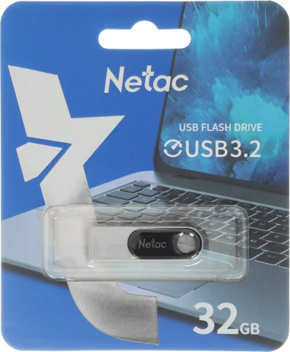 Флеш Диск Netac 32GB U278 NT03U278N-032G-32PN USB3.0 серебристый/черный